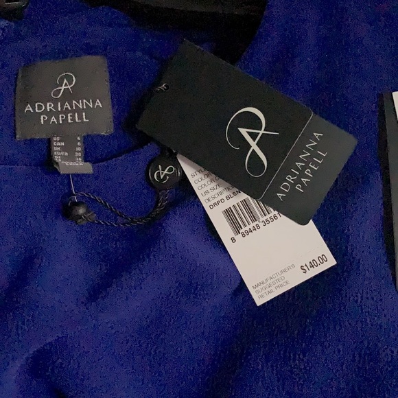 Modest NWT Adrianna Papell Royal Blue Sheath Dress - Picture 5 of 6